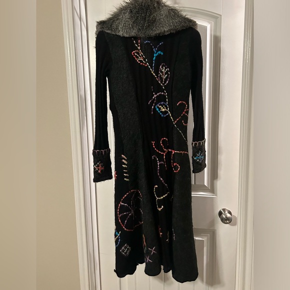 Anthro Griffolie Paris Mohair Sweater Coat Size 2 (S) - Picture 2 of 12